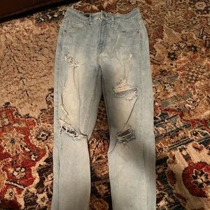 Wild fable light blue very high waisted skinny jeans